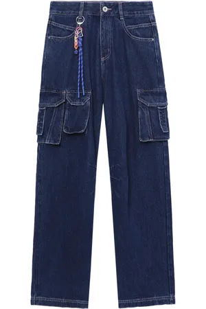 BAPY High waist straight jeans