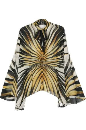 Roberto Cavalli Blouse met abstracte print