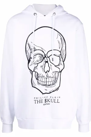 Philipp Plein Hoodie met kristallen doodskop