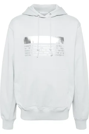Helmut Lang Katoenen hoodie met logoprint