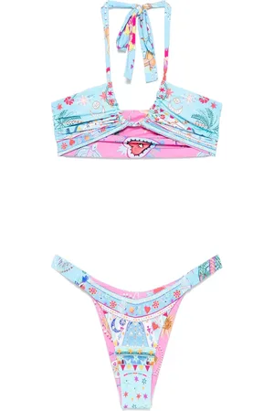 Camilla Omkeerbare bikini met print