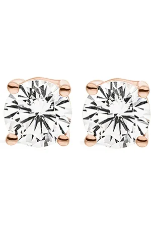 VEYNOU 14kt roségouden Ella oorbellen met diamant