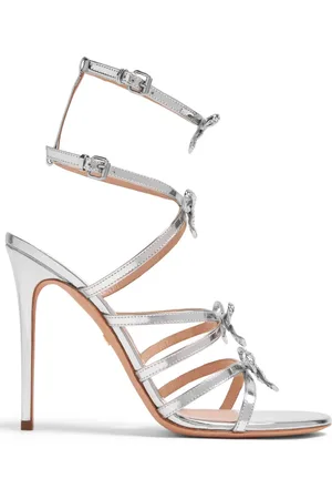 Giambattista Valli Love Bow metallic sandalen