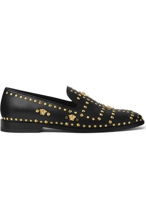 VERSACE Medusa slippers met studs