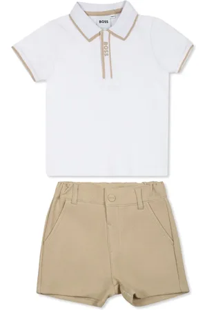 HUGO BOSS Poloshirt en shorts set