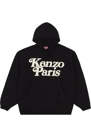 Kenzo X Verdy "Black" hoodie met intarsia gebreide