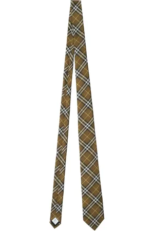 Burberry Geruite stropdas