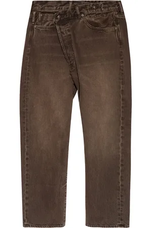 R13 Asymmetrische boyfriend jeans