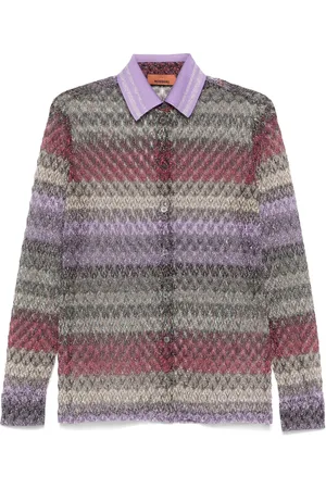 Missoni Lamé blouse met kant