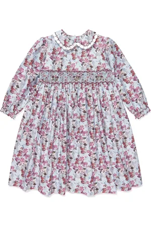 Sarah Louise Gesmockte jurk met bloemenprint