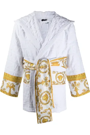 VERSACE Korte badjas met tekst