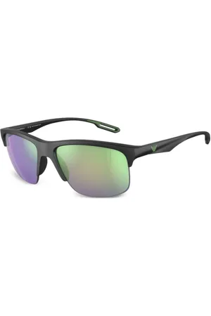 Emporio Armani Zonnebril met vierkant montuur