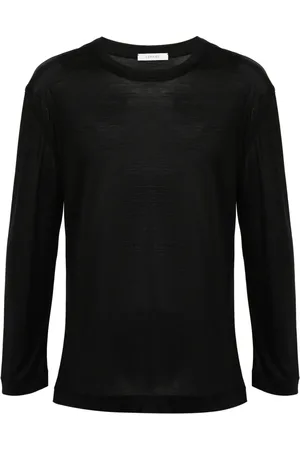 LEMAIRE Zijden jersey top met lange mouwen