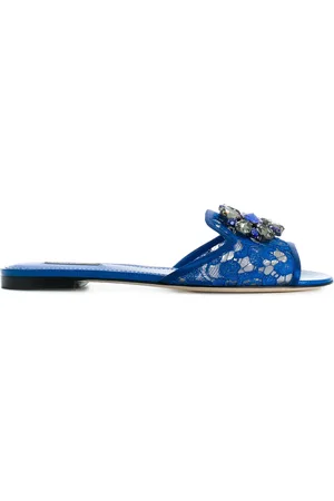Dolce & Gabbana Bianca sandalen verfraaid met kristallen