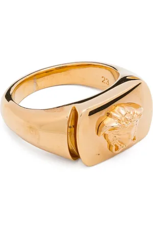 VERSACE Zegelring met Medusa reliëf