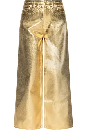 Ganni Katoenen jeans met metallic