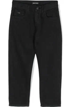 Emporio Armani Chino met logoplakkaat