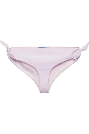 Prada Katoenen bikinislip met gestrikte zijkant