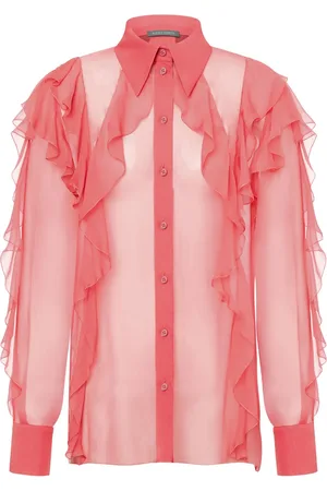 Alberta Ferretti Shirt met ruches detail