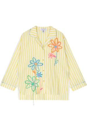 MIRA MIKATI Blouse met geborduurde bloemen