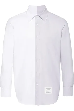 Thom Browne Katoenen overhemd met colourblocking