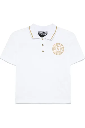 VERSACE Top met geborduurd logo