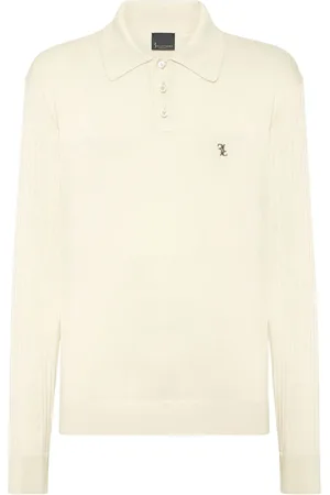 BILLIONAIRE Poloshirt met logoplakkaat