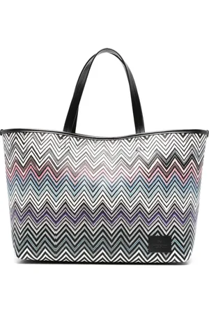 Missoni Schoudertas met zigzag patroon