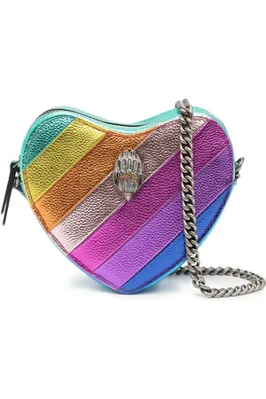 Kurt Geiger Kensington Heart gestreepte crossbodytas