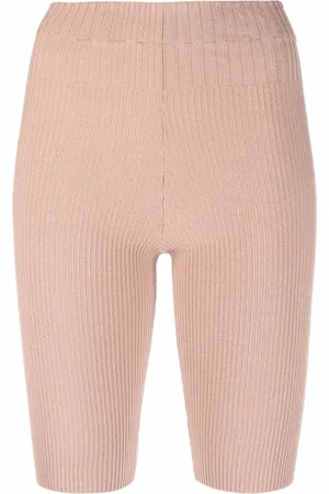 ANDREADAMO Ribgebreide fietsshorts
