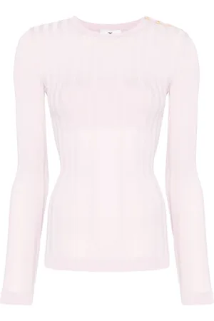 Elisabetta Franchi Katoenen trui met doorzichtig detail