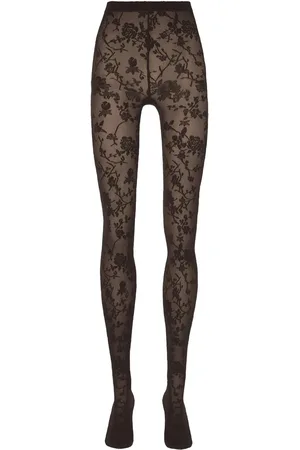 Wolford Panty met bloemenpatroon