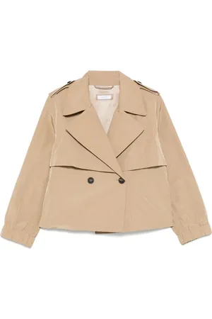 PESERICO SIGN Cropped trenchcoat