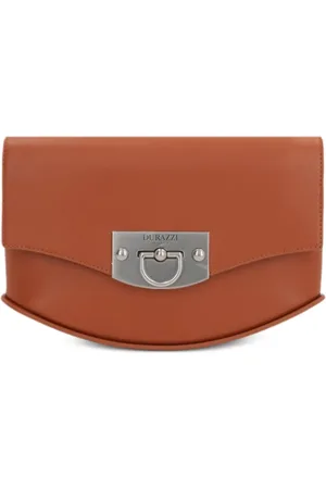 Durazzi Milano Leren schoudertas
