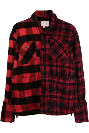 GREG LAUREN Geruit shirtjack
