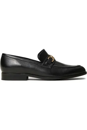 Twin-Set Oval T leren loafers