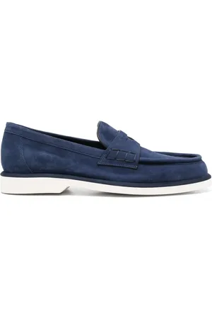 santoni Loafers met ronde neus