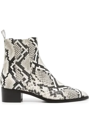 Scarosso Olivia 40mm laarzen met slangenleer