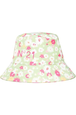 Nº21 Vissershoed met bloemenprint