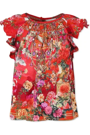 Camilla Shirt met franje mouwen