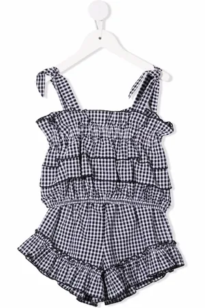 Le pandorine Shirt en shorts met gingham ruit