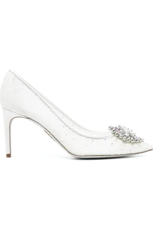 RENE CAOVILLA Cibelle pumps met kant
