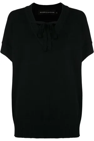 Gloria Coelho Blouse met striksluiting