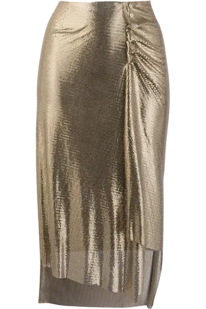 Paco rabanne Metallic plooirok