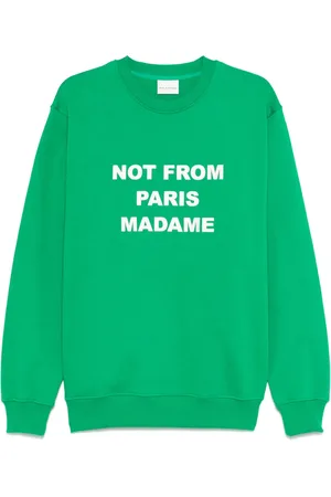 Drôle de Monsieur Sweater met geborduurde tekst
