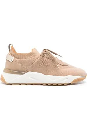 santoni Gebreide sneakers met vlakken