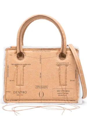 Dentro Otto Paper leren shopper