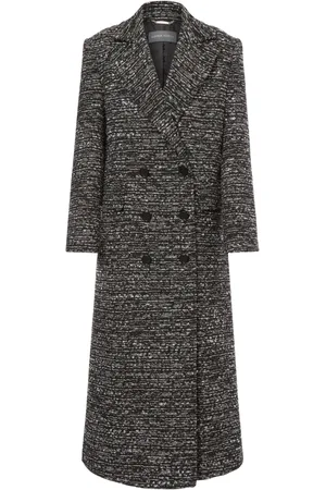 Alberta Ferretti Mantel met dubbele rij knopen