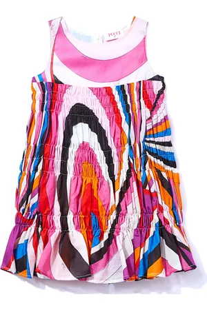 PUCCI Junior Gesmockte jurk met Iride
