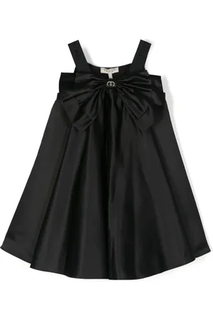 Twin-Set Flared jurk met logoplakkaat